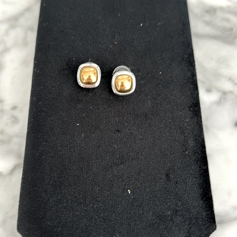 Tahari silver and gold studs